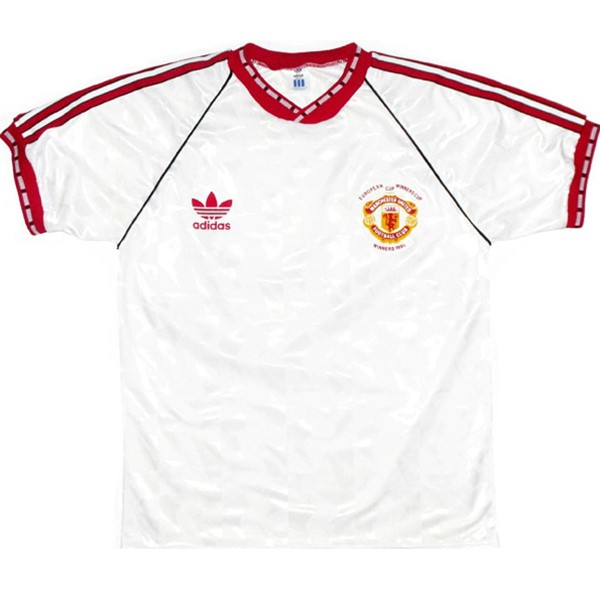 Authentic Camiseta Manchester United 2ª Retro 1991 Blanco